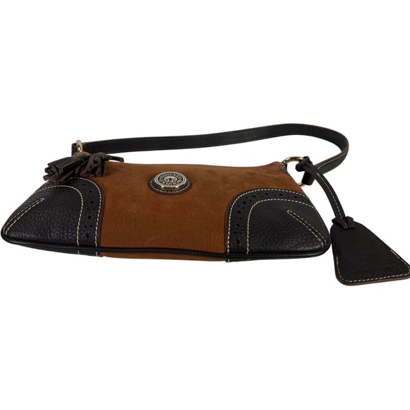 Dooney & Bourke Vintage Baguette Shoulder Bag Two-Tone Pebbled Leather, Y2K- EUC - Picture 13 of 16